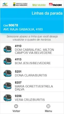 SIU Mobile Belo Horizonte android App screenshot 2